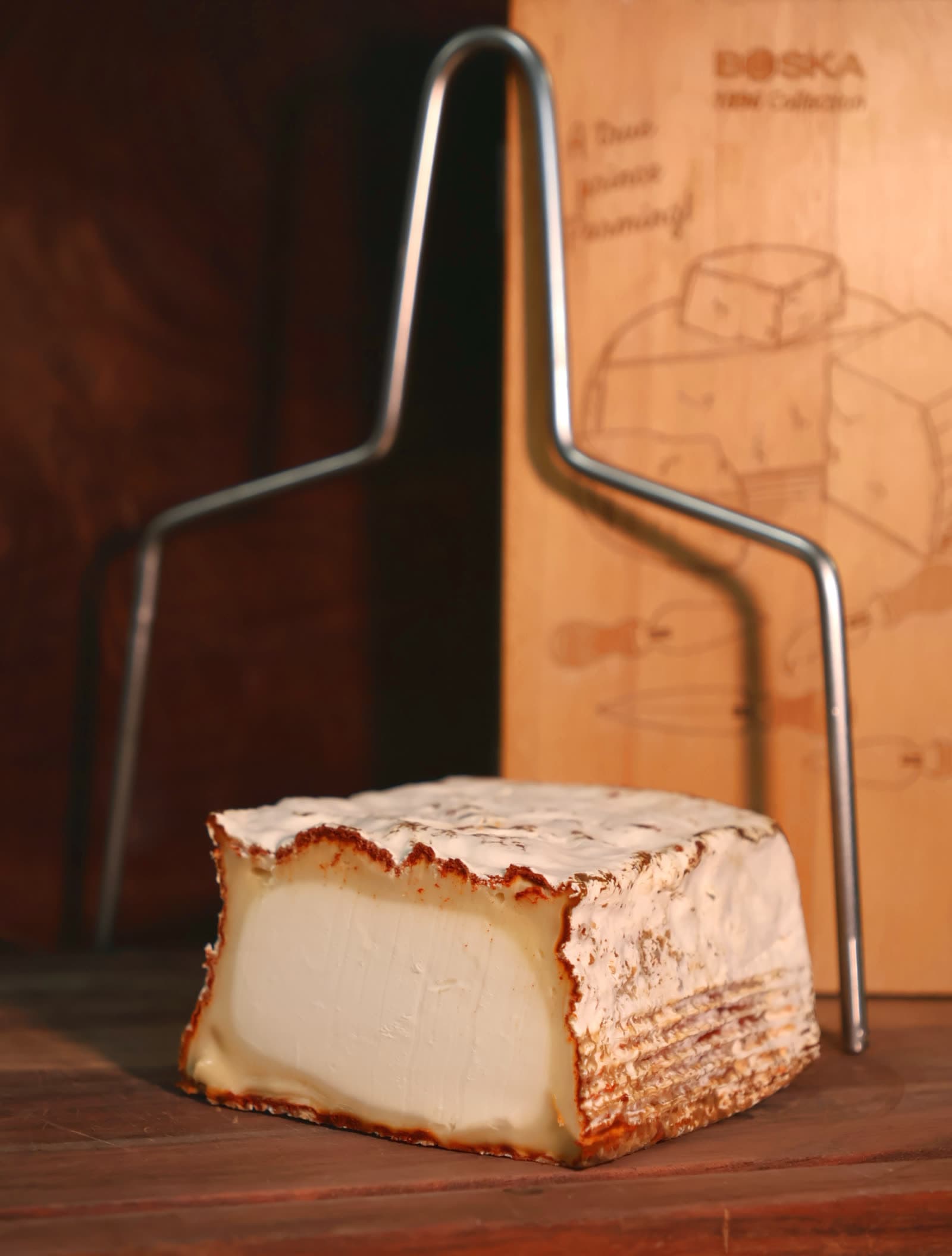 Specialty cheese, tabletop still life